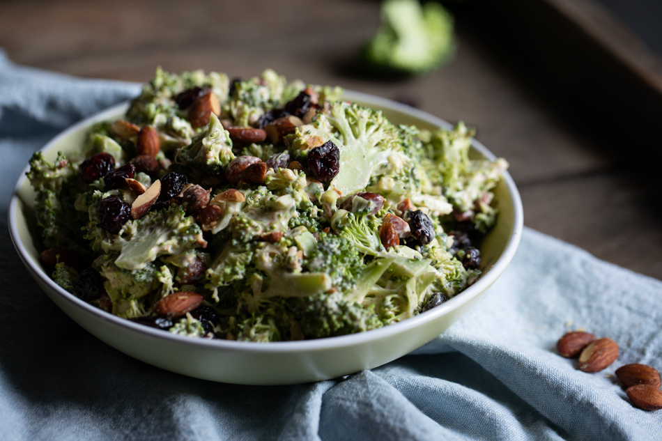 Sweet and Smoky Broccoli Salad | Fake Food Free